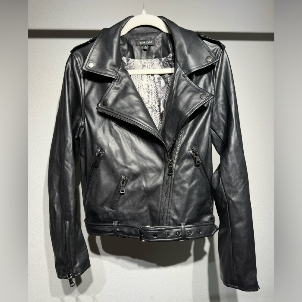Dear John Faux Leather Jacket